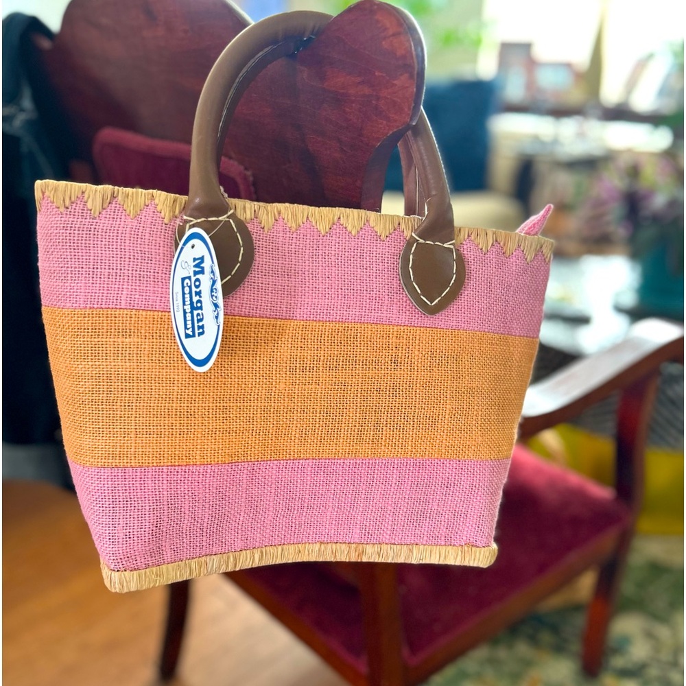 “NEW” MORGAN & COMPANY STRAW BEACH  BAG